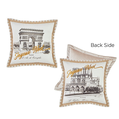 *SB* 12" Christmas in Paris Pillow
