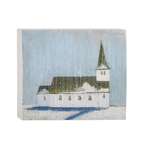 *SB* 10" Church Block Wall Art I