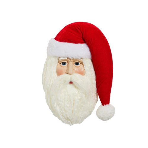 *SB* 13" Red Hat Santa Face Wall Art